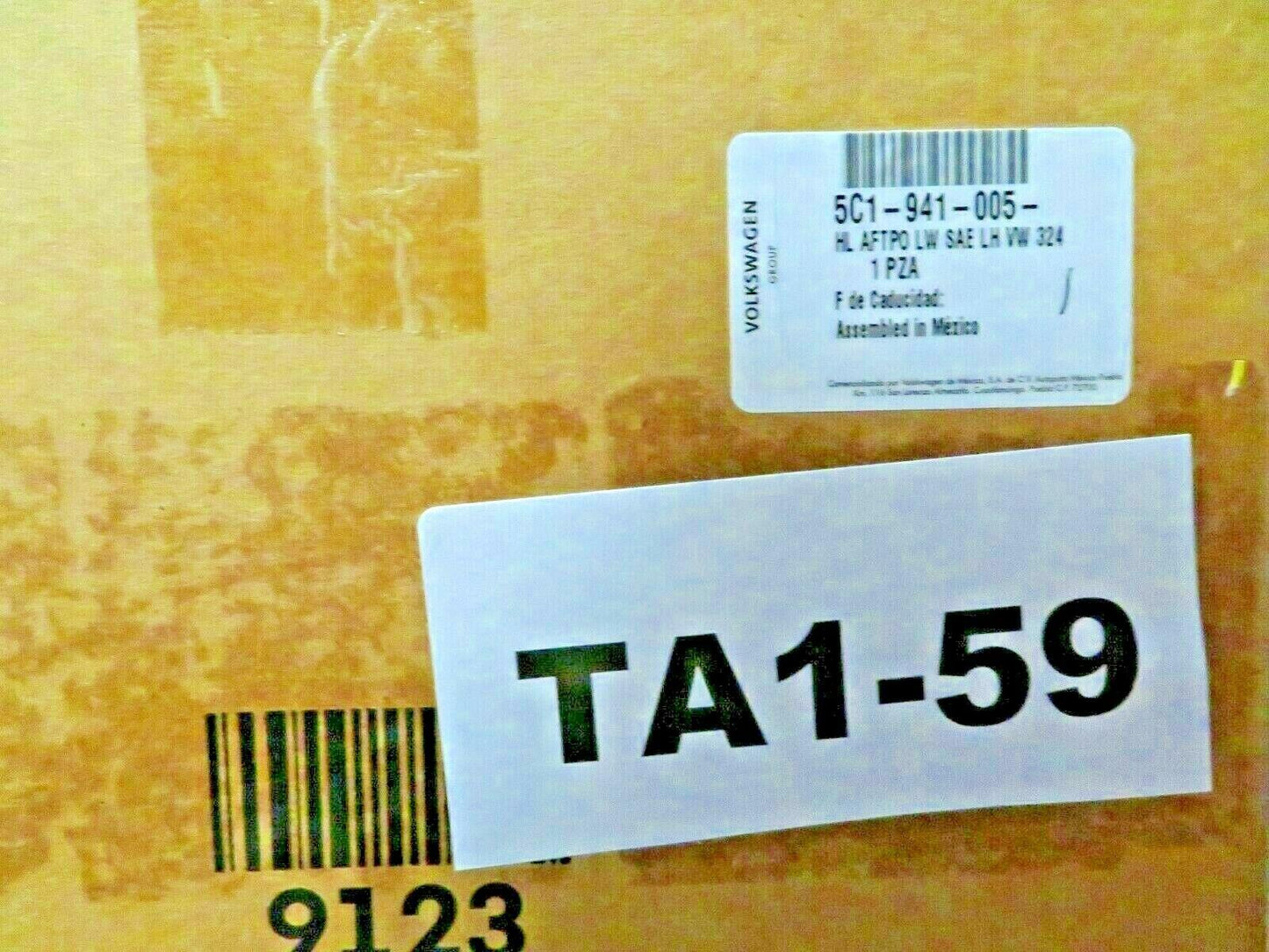 12-19 Beetle Left Composite Headlight Assembly 5C1941005