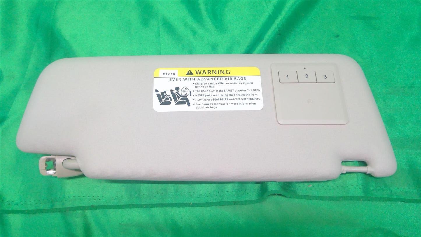 12-16 Passat Left Sun Visor w/Garage Door Opener Beige 561857551J4T6