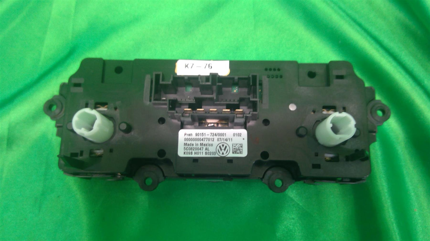 12-19 Beetle HVAC Temperature Control Panel 5C0820047ALXSH