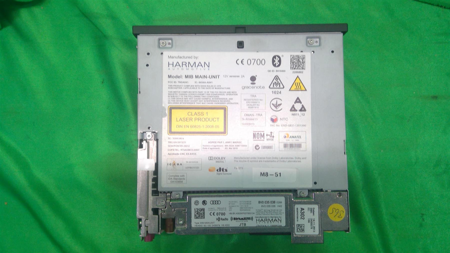 15-16 A3 etron S3 Multi-media Radio 8V0035038