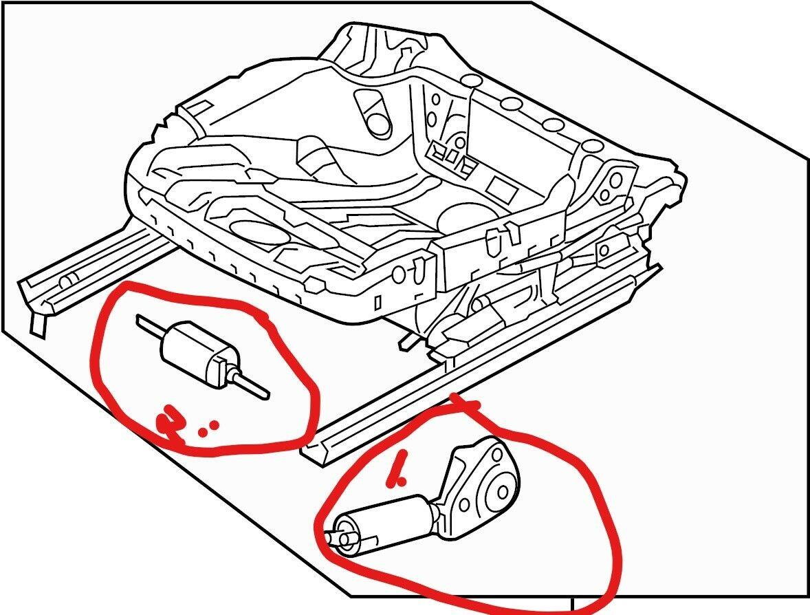 12-22 Passat Left Up Down Seat Motor C14630100 561881105D