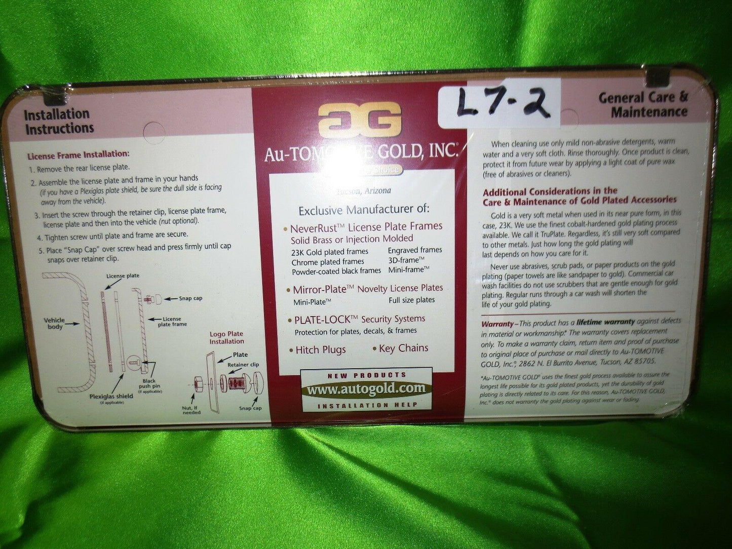 Escalade EXT Laser Etched Chrome License Plate Frame 718544160394