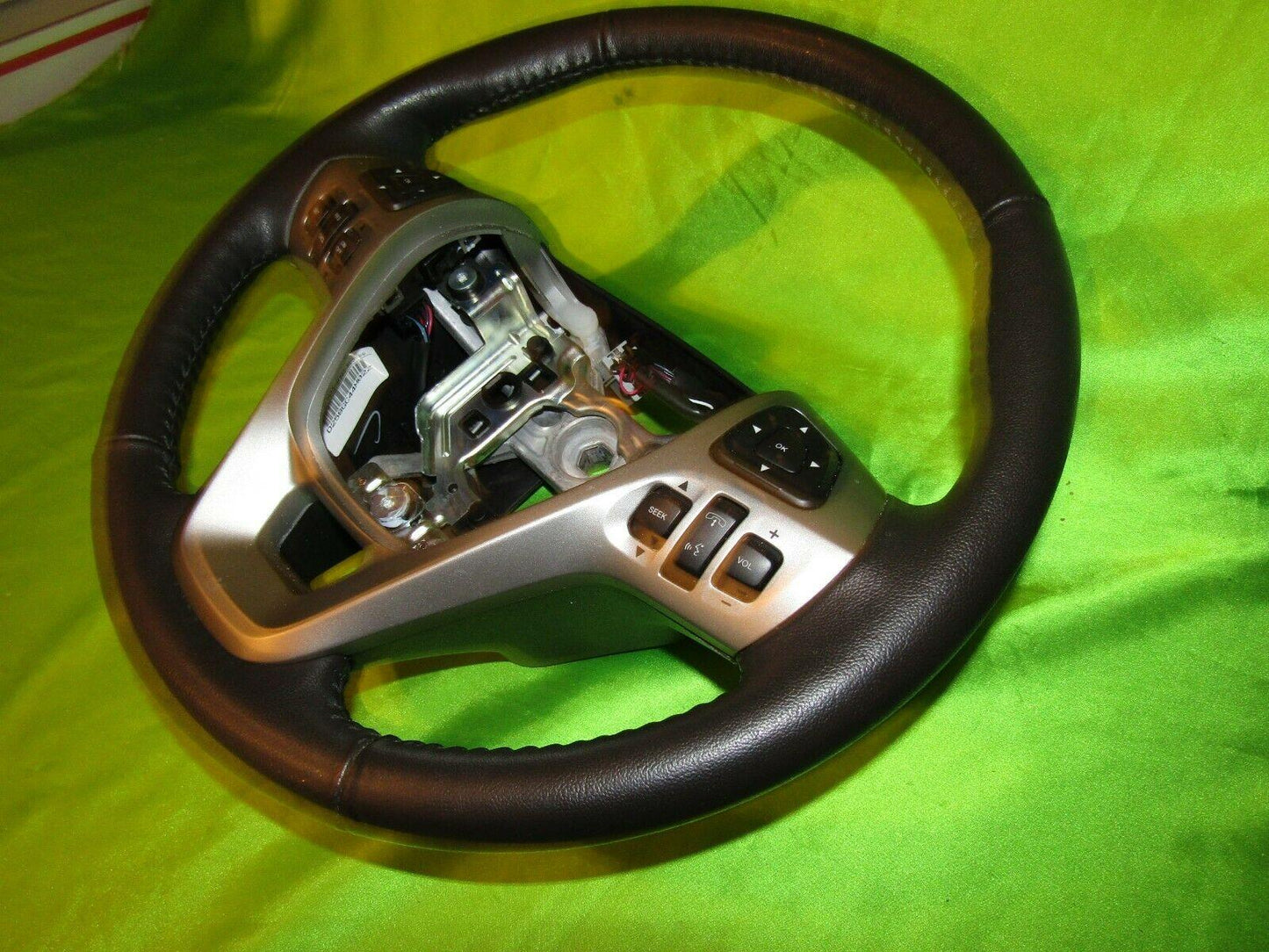 13-19 Taurus Black Leather Steering Wheel Cruise DG133F563BE35B8