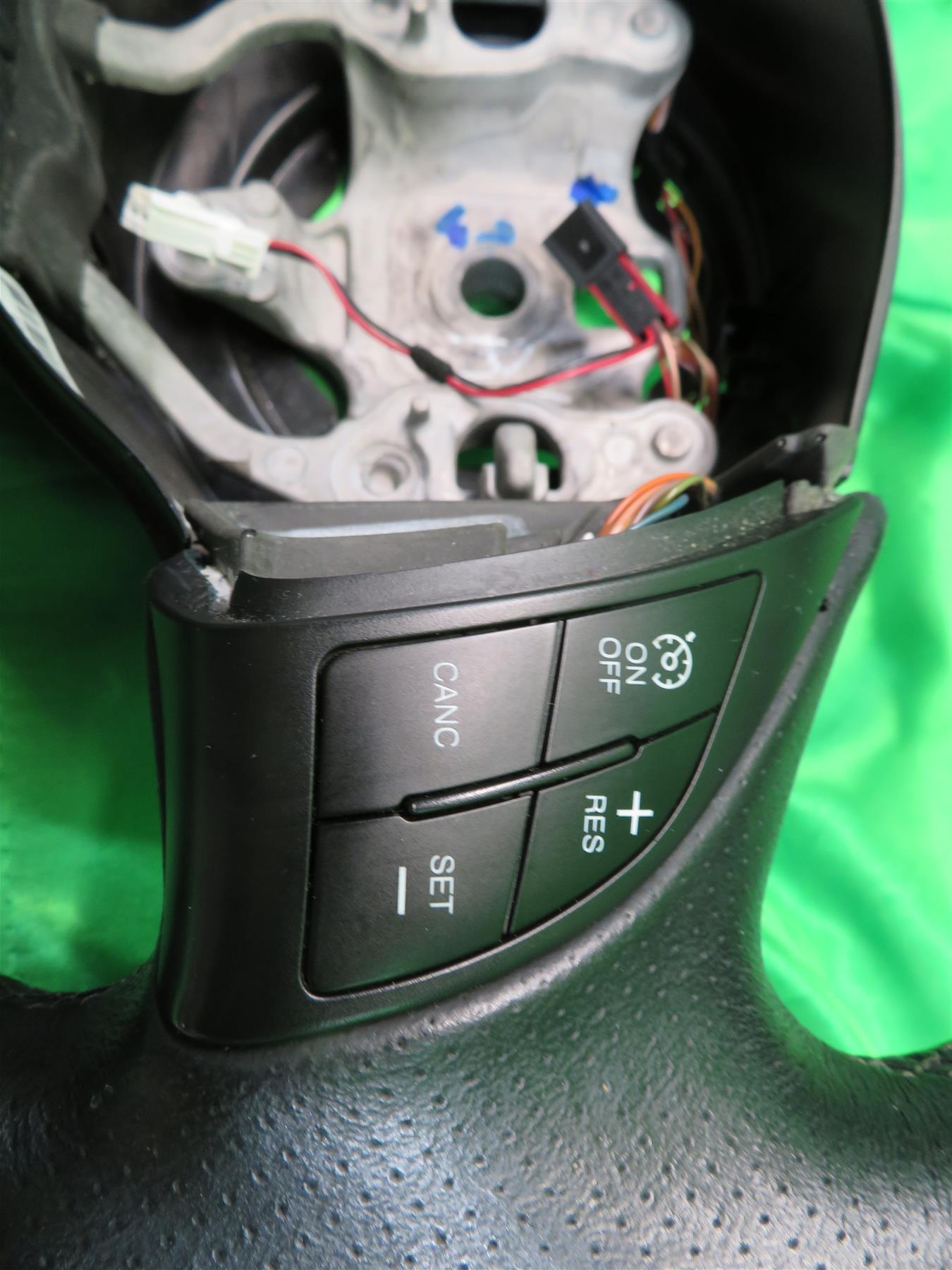 2012 Fiat500 Steering Wheel Black Leather Wrapped Sport 1VH79JXWAA