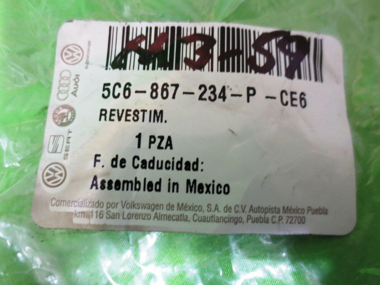 11-16 Jetta Right Windshield Pillar Trim Black 5C6867233SCE6