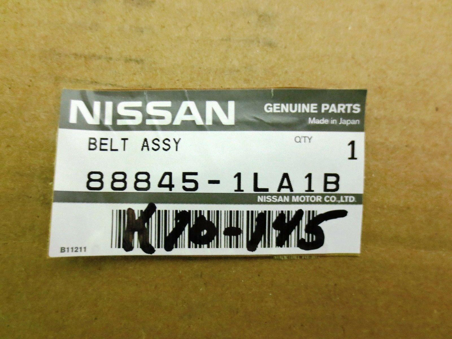 15-20 Armada Left Rear Seat Belt Outer 888451LA1B