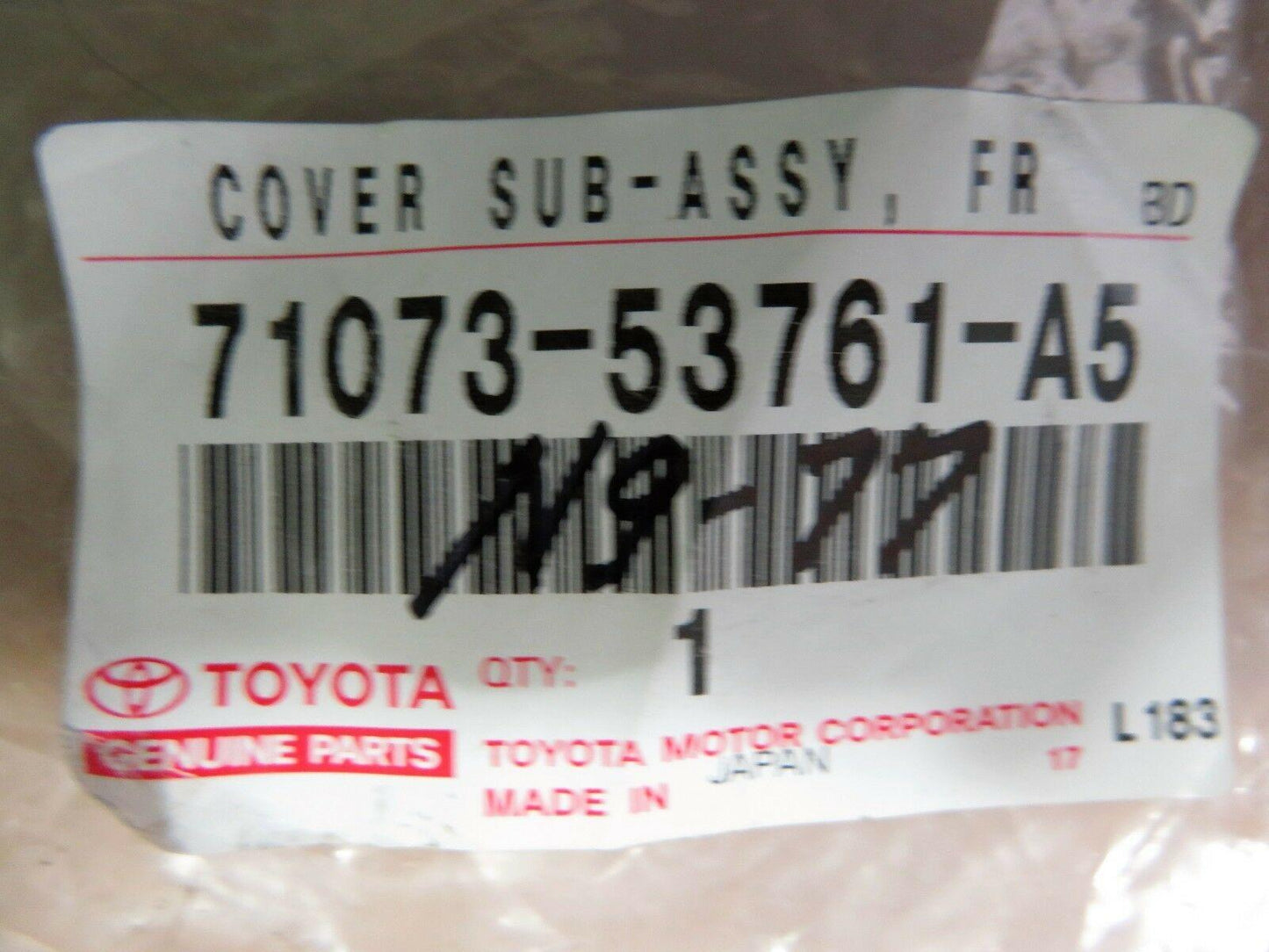 09-13 IS250 IS350 Right Seat Back Cushion Cover 7107353761A5