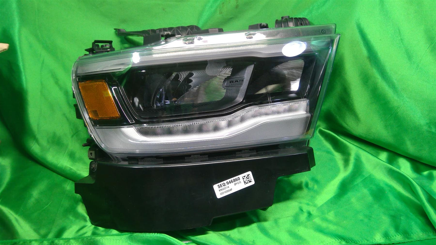 19-23 Ram1500 Right Headlamp Black Bezel 68533274AB