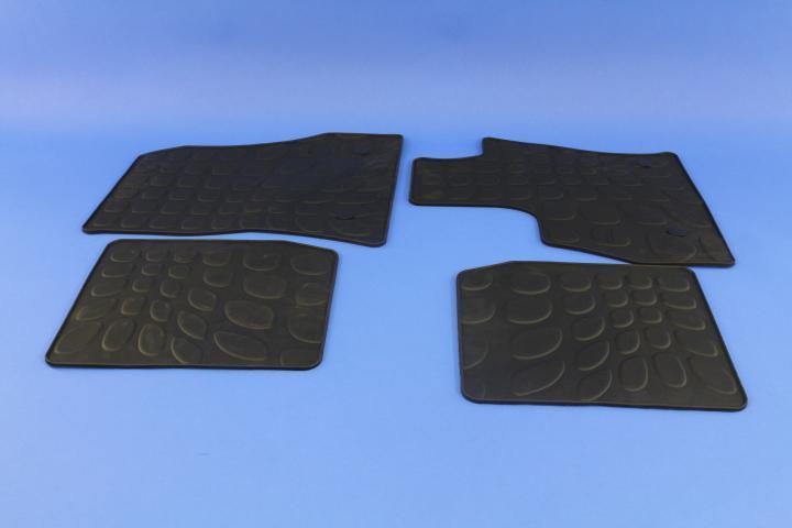 14-20 Fiat500L Front Rear Black Floor Mats 68227376AA