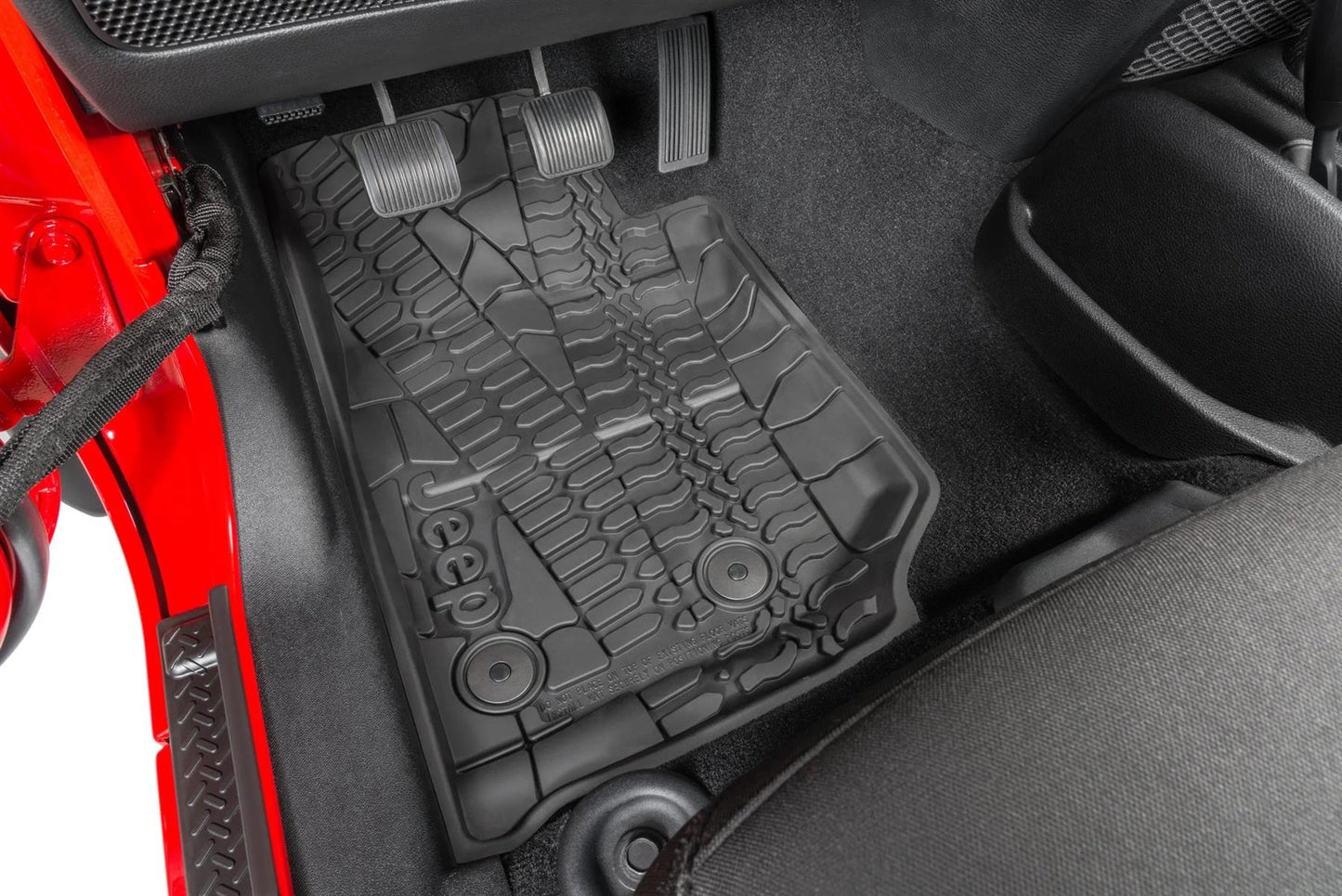 14-18 Wrangler 1st & 2nd Row All Weather Floor Mats w/ Logo 82213860