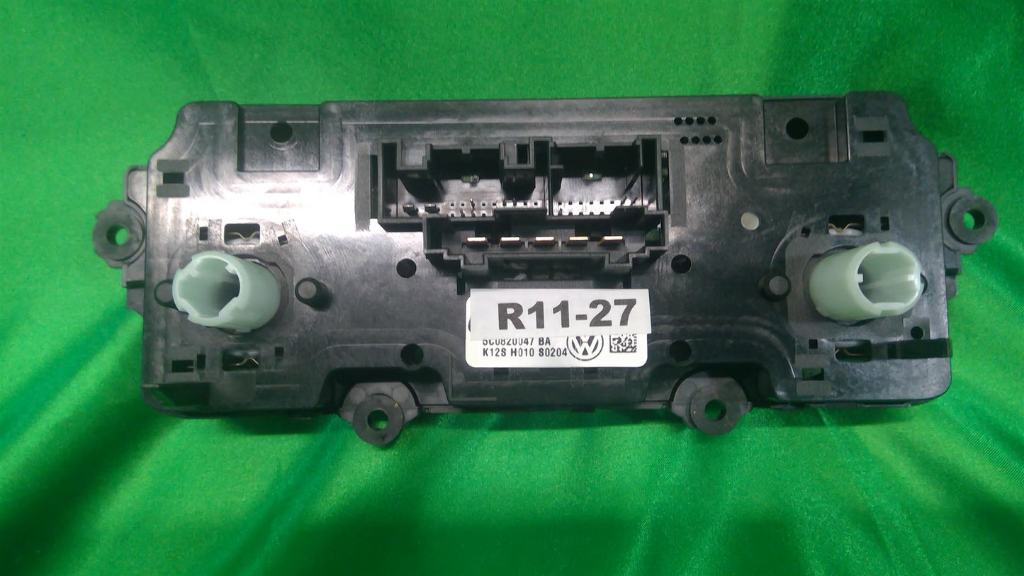 11-18 Jetta GLI Sportswagen HVAC Temperature Control Panel 5C0820047BAXSH