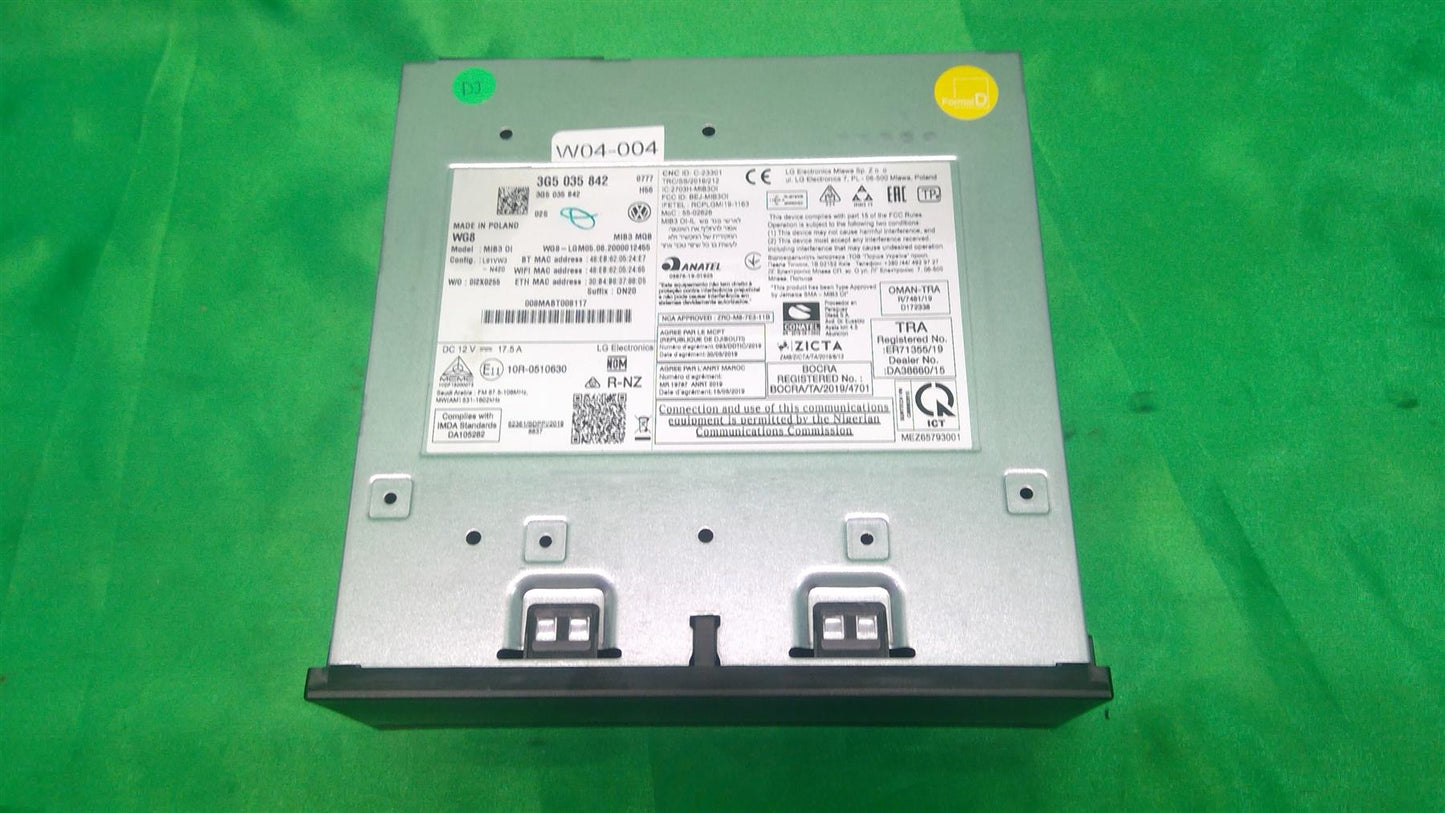 2021 Atlas CrossSport Tiguan GPS Navigation Control Unit SOLD AS IS 3G5035842-AI