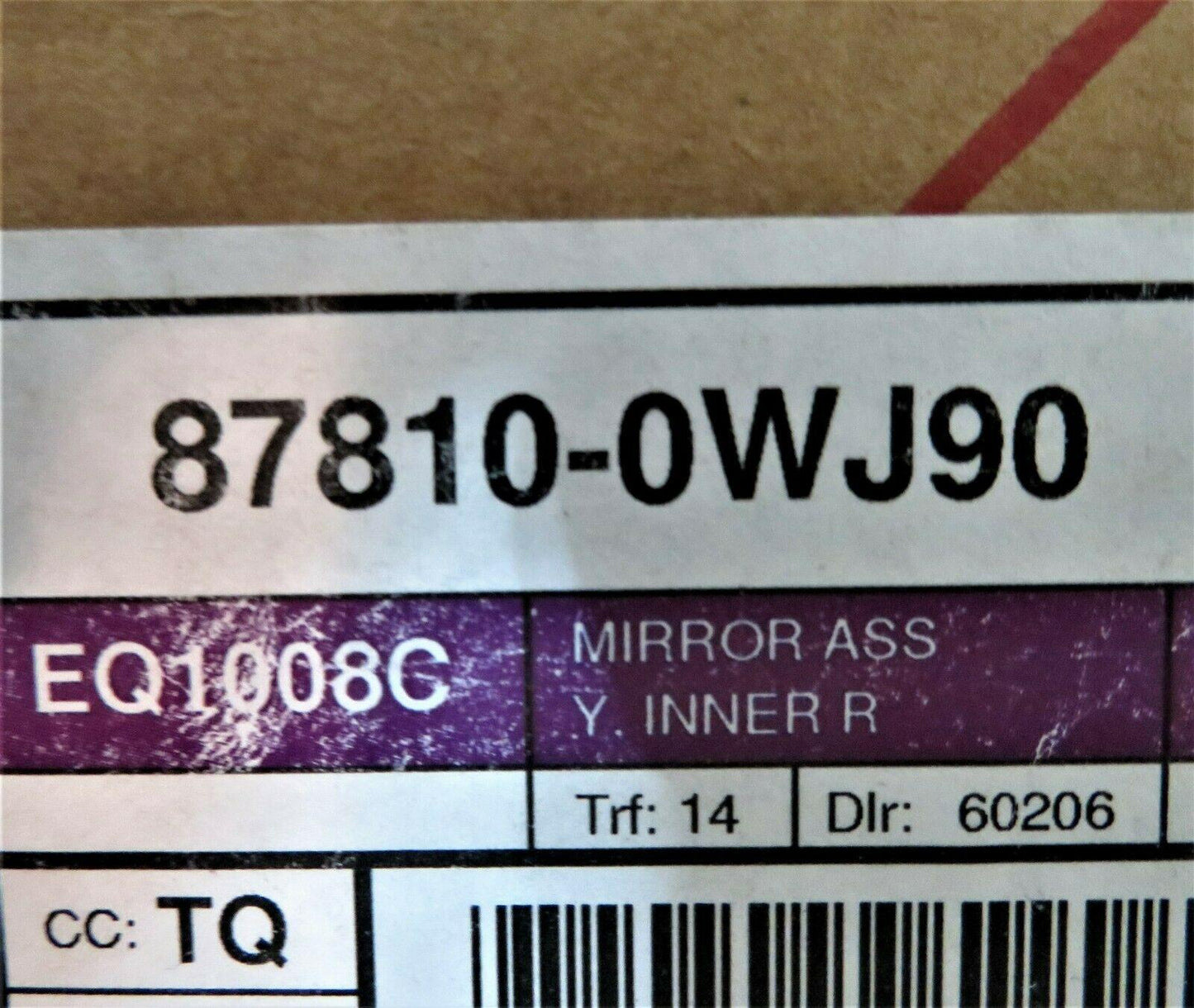 14-16 IS 250 IS350 Interior Mirror w/Navigation 878100WJ90