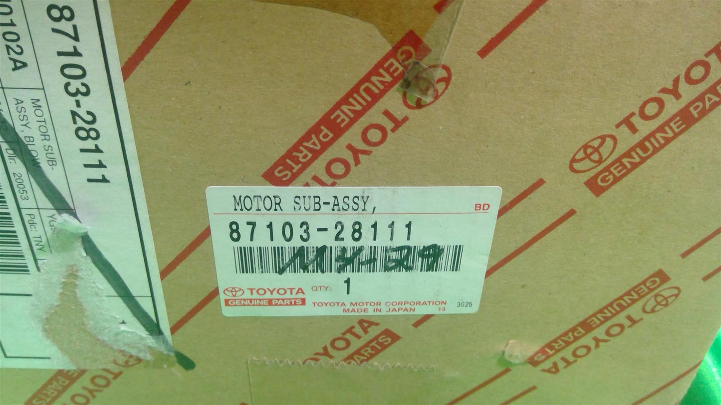 08-17 Highlander Land Cruiser Rear Heat Blower Motor Assy 8710328111