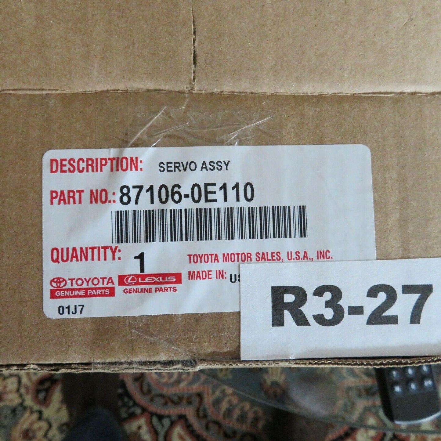 02-08 Camry HVAC Blend Door Actuator 8710606110