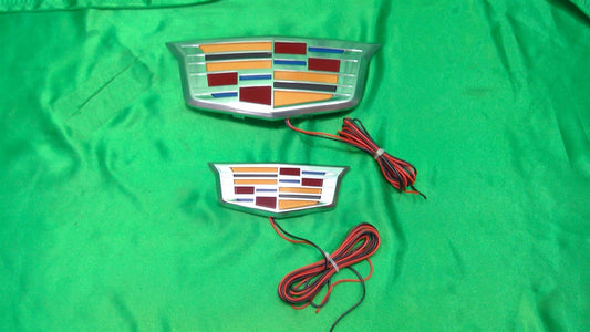 16-19 CTS 16-18 CT6 Illuminated Grill  Front & Rear Emblem Set 23444635-I