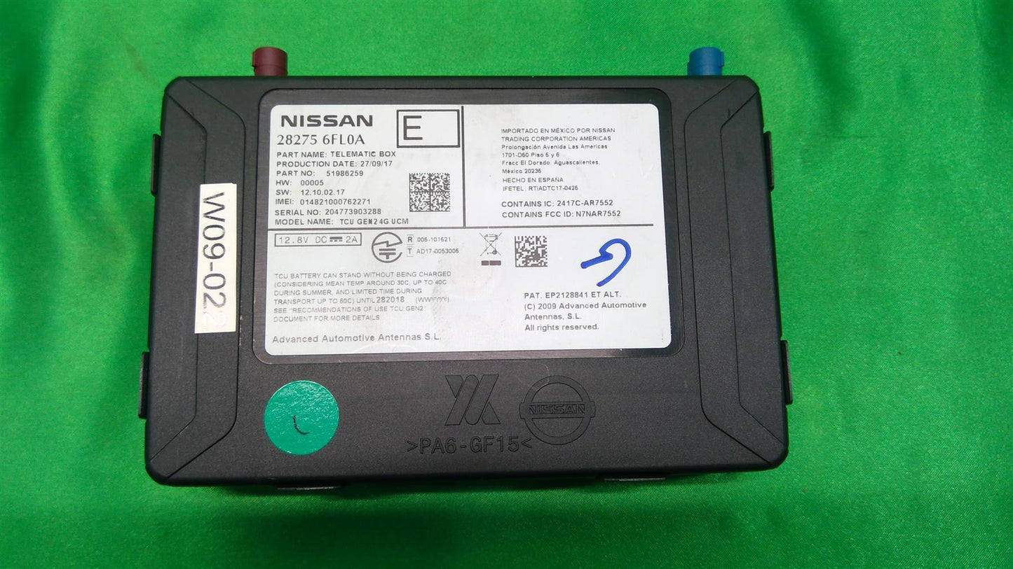 17-18 Altima Armada Maxima Pathfinder Rogue Titan Telematic Box 282756FL0A