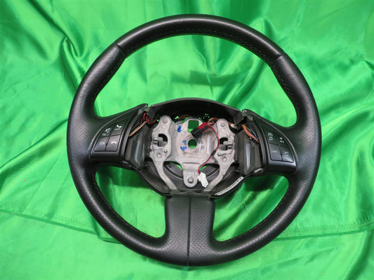 2012 Fiat500 Steering Wheel Black Leather Wrapped Sport 1VH79JXWAA