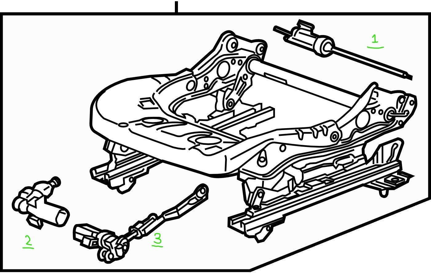 13-18 ATS Left Power Seat Motor Vertical Adjuster 6004RA3207