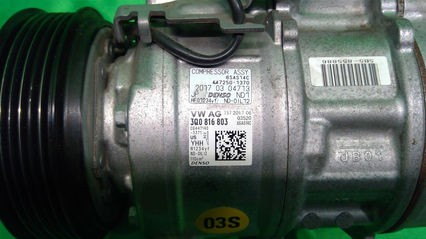 18-20 Alltrack Golf GTI Jetta Sportswagen Tiguan AC Compressor Used 3Q0816803