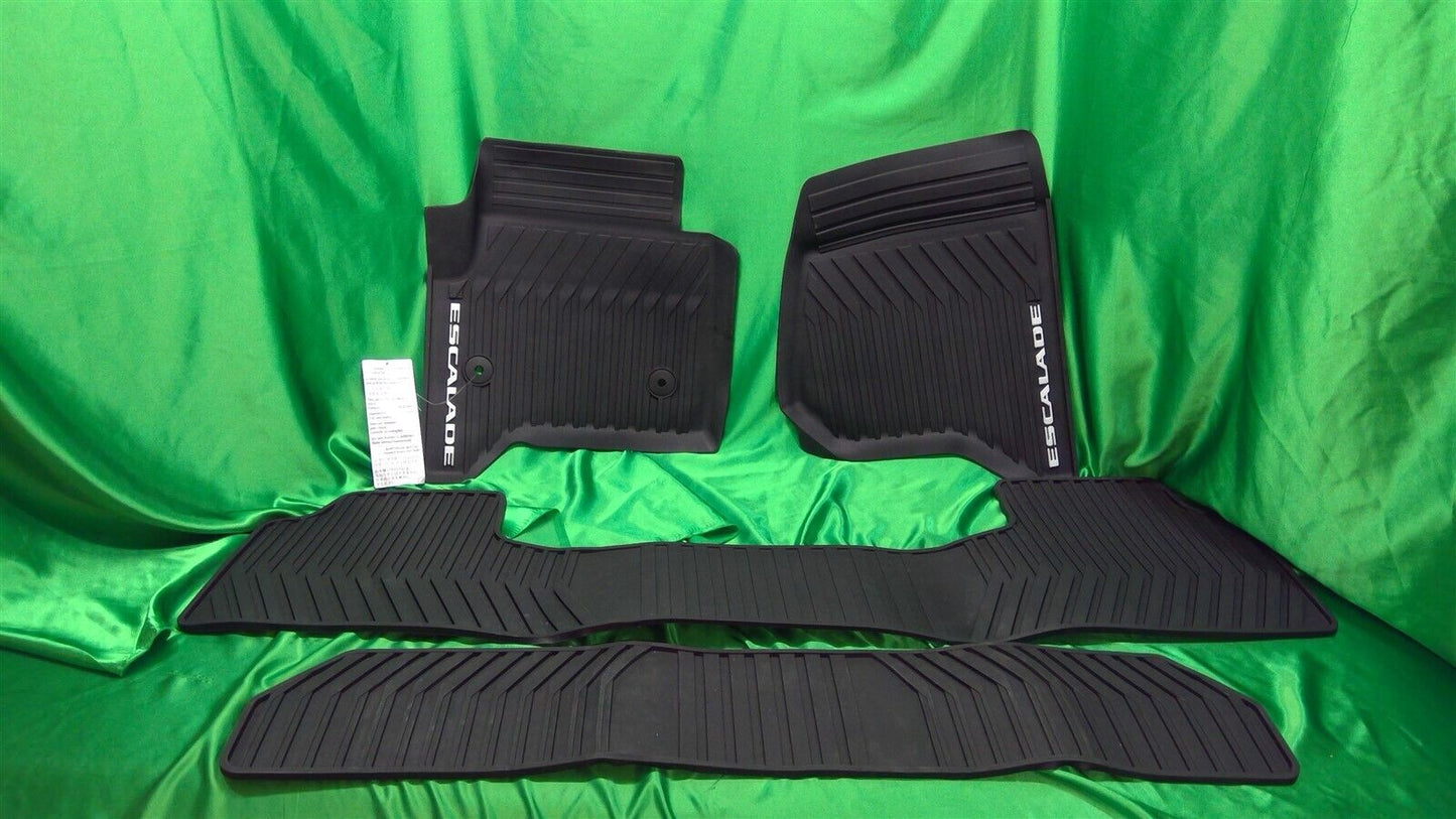 15-20 Escalade/ESV Floor Mats All-Weather Logo 3row 23452752 22858823 22858821