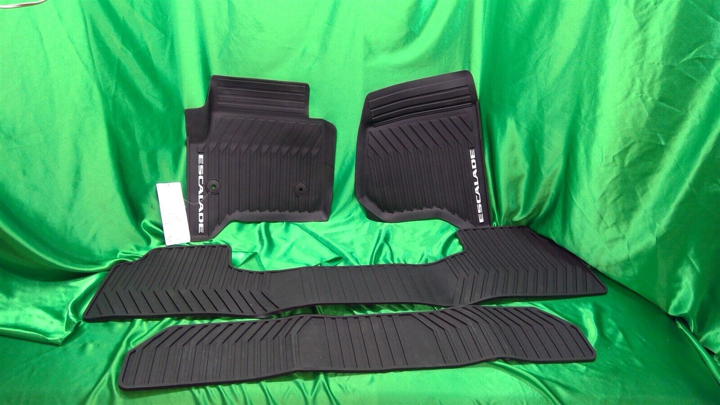 15-20 Escalade/ESV Floor Mats All-Weather Logo 3row 23452752 22858823 22858821