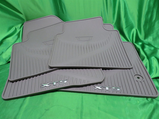 17-22 XT5 All Weather Premium Front Rear Mats Dark Titanium/Grey Logo 84072386