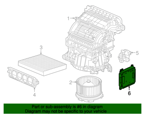 17-19 Honda CR-V HVAC Blower Motor CPU Control Module 79600TLAA62