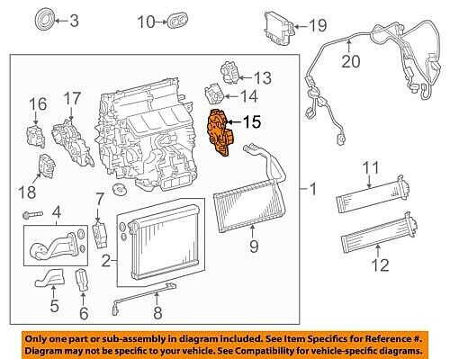 13-21 Genuine Lexus GS IS RC HVAC Servo 8710630500