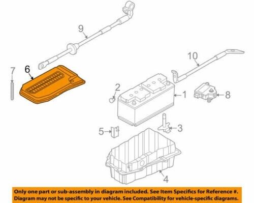 09-15 Audi Q7 3.0L-V6-Battery Terminal or Box Cover 7L08646438