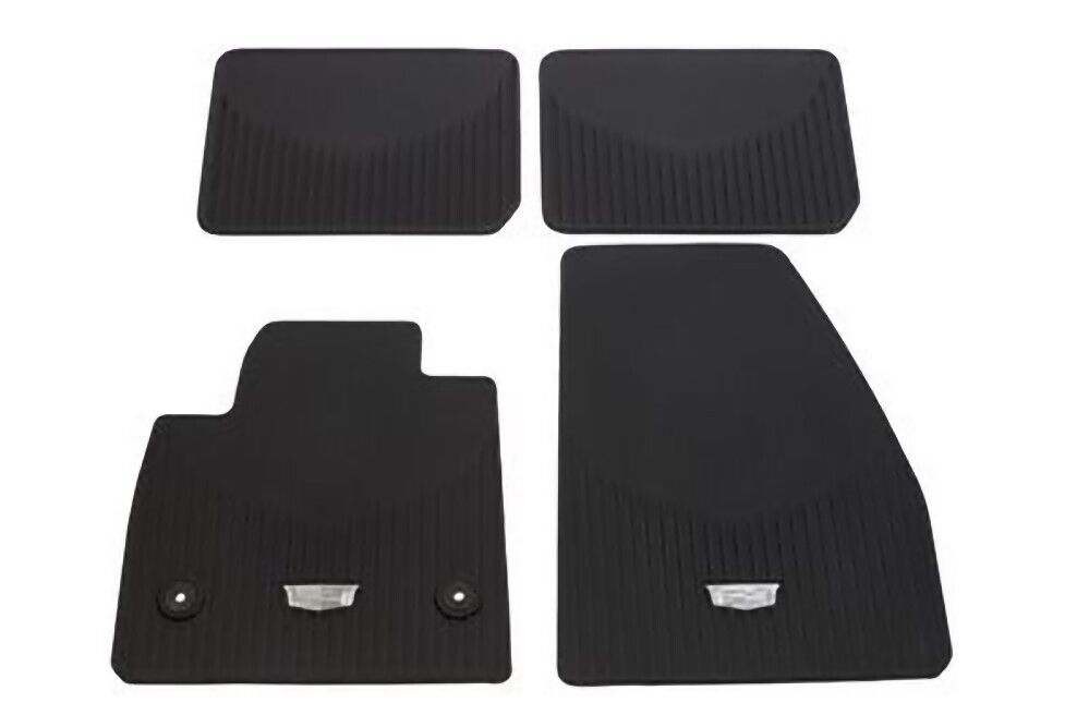 20-22 Cadillac XT6 Front Rear Mats Jet Black w/Logo Mats 84220178